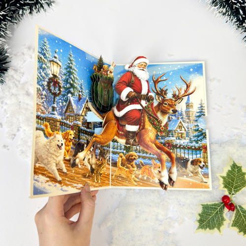 Thiệp 3D Santa Claus 2026 TAYTA - Quà Tặng Giáng Sinh Ấn Tượng Với Thiết Kế 3D Chuyển Động Độc Đáo