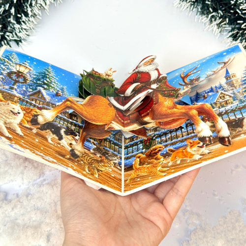 Thiệp 3D Santa Claus 2026 TAYTA - Quà Tặng Giáng Sinh Ấn Tượng Với Thiết Kế 3D Chuyển Động Độc Đáo