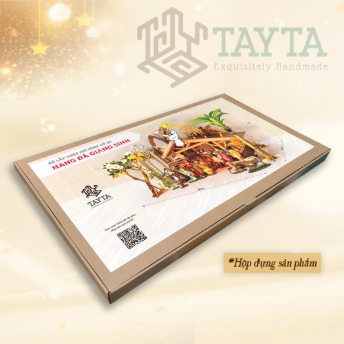 [80cm] Bộ Lắp Ghép Mô Hình Gỗ 3D Hanng Đá Giáng Sinh - TAYTA