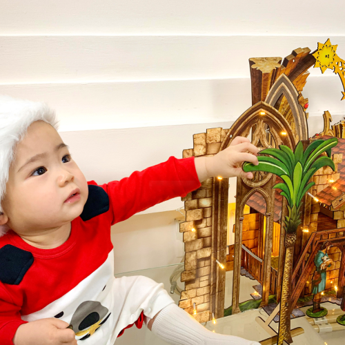 [80cm] Bộ Lắp Ghép Mô Hình Gỗ 3D Hanng Đá Giáng Sinh - TAYTA