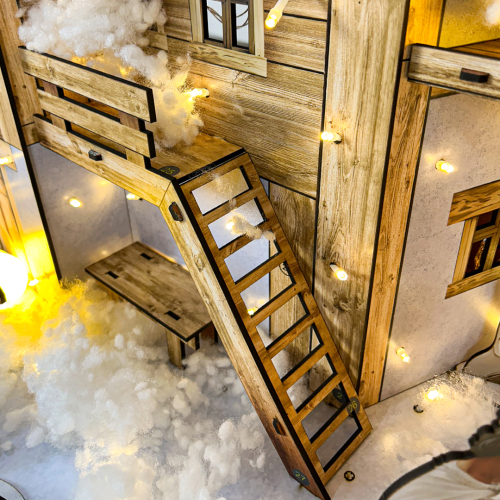 HANG ĐÁ TUYẾT GIÁNG SINH CỠ LỚN GỖ PLYWOOD CAO CẤP - TAYTA