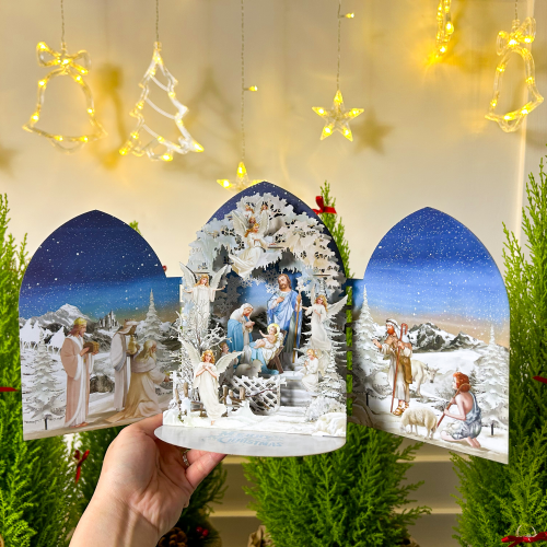 Thiệp Giáng Sinh Christmas Snowflakes Quà Tặng Noel - TAYTA