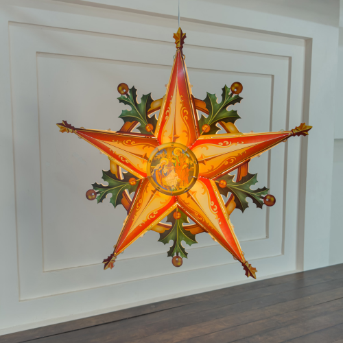 [75CM] NS005 - Lồng Đèn Ngôi Sao Cỡ Lớn Phong Cách Vintage - TAYTA