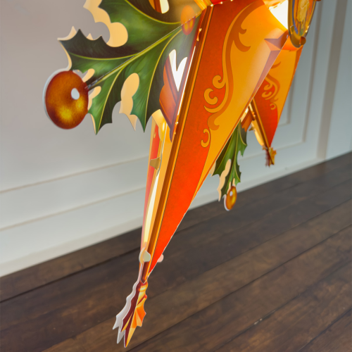 [75CM] NS005 - Lồng Đèn Ngôi Sao Cỡ Lớn Phong Cách Vintage - TAYTA