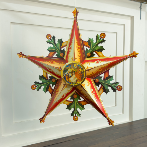 [75CM] NS005 - Lồng Đèn Ngôi Sao Cỡ Lớn Phong Cách Vintage - TAYTA