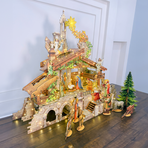 [1M35] HANG ĐÁ GIÁNG SINH STONE GỖ PLYWOOD CAO CẤP - TAYTA