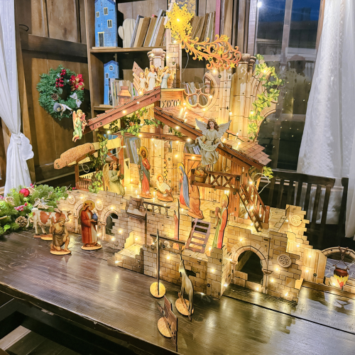 [1M35] HANG ĐÁ GIÁNG SINH STONE GỖ PLYWOOD CAO CẤP - TAYTA