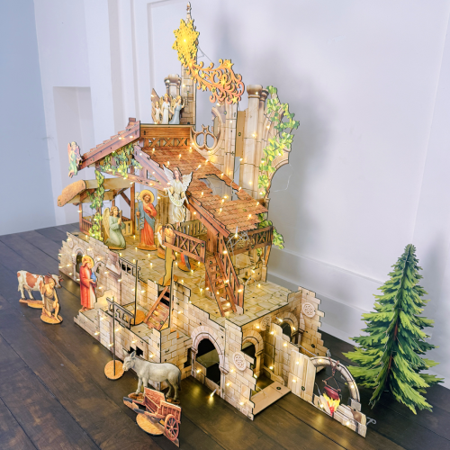 [1M35] HANG ĐÁ GIÁNG SINH STONE GỖ PLYWOOD CAO CẤP - TAYTA