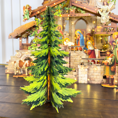 Cây Thông Xanh Trang Trí Giáng Sinh  41cm Giấy 2 Lớp - TAYTA