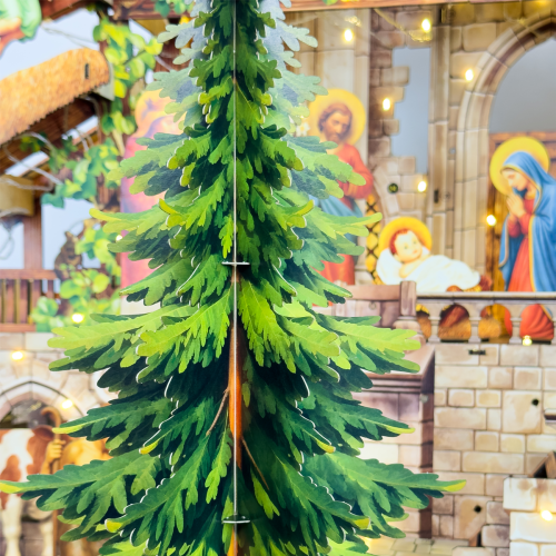 Cây Thông Xanh Trang Trí Giáng Sinh  41cm Giấy 2 Lớp - TAYTA