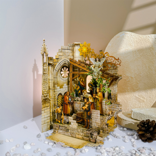 Thiệp 3D Nativity Stone - Thiệp Giáng Sinh Độc Đáo - TAYTA