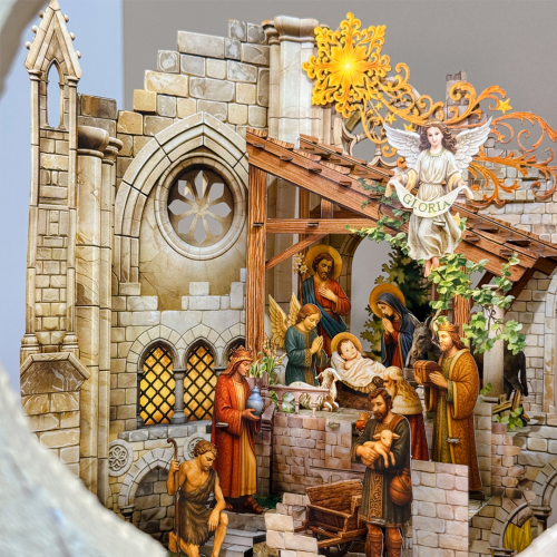 Thiệp 3D Nativity Stone - Thiệp Giáng Sinh Độc Đáo - TAYTA