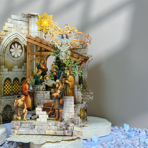 Thiệp 3D Nativity Stone - Thiệp Giáng Sinh Độc Đáo - TAYTA