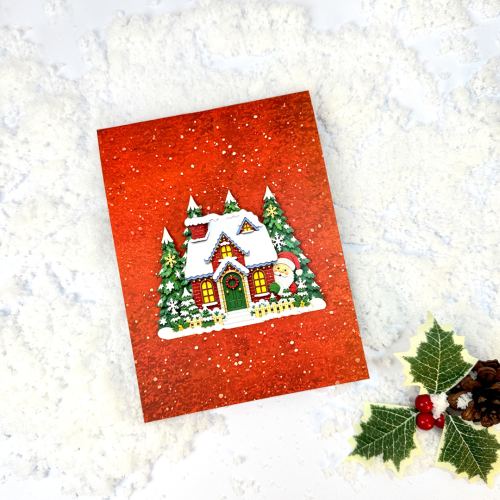 Thiệp 3D Santa's House - Thiệp Ngôi Nhà Ông Già Noel, Quà Tặng Giáng Sinh Dễ Thương - TAYTA