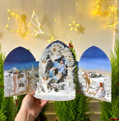 Thiệp Giáng Sinh Christmas Snowflakes Quà Tặng Noel - TAYTA