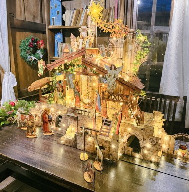 [1M35] HANG ĐÁ GIÁNG SINH STONE GỖ PLYWOOD CAO CẤP - TAYTA