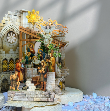 Thiệp 3D Nativity Stone - Thiệp Giáng Sinh Độc Đáo - TAYTA